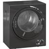HOMCOM Asciugatrice a scarico portatile, asciugatrice elettrica 850 W, 2,5 kg, 4 modalità di asciugatura, 2 livelli di riscaldamento, vasca in acciaio inox, installazione a parete, per appartamento