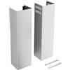 HTH HTHomeprod Prolunga per cappa aspirante per montaggio a parete, in acciaio inox, copertura regolabile a soffitto
