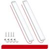 ALLWSLucky Barra 228 LED 12V, 2 Pezzi Barra Striscia Lampada con Interruttore, 42cm Barra Luminosa 12V con 1000LM 10W, 6000K Lampada 12 volt LED Camper per Auto, Camion, Caravan, Furgone, Barca