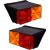 APSMOTIV Sostituzione del gruppo luci posteriori della lampada combinata posteriore a LED super luminoso da 12 V per Case/IH | FIAT | Ford New Holland trattori 6610 535 515 4610 (verde) (12 Volt)