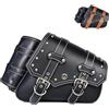 KZNI Borse da sella per moto|Borse laterali in pelle sintetica PVC|Borse laterali impermeabili Side Swing Arm|Borsa laterale per attrezzi|Borsa universale per attrezzi per motocicletta|con