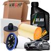kW&HP KIT TAGLIANDO 4 FILTRI CON OLIO MOTORE ORIGINALE 5LT LITRI 5W30 COMPATIBILE CON GIULIETTA (940) 1.6 JTDM