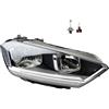 Johns, Faro destro adatto per VW Golf Sportsvan AM1 14 nero + lampadina