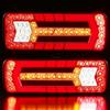 DARKGUARD Feux Arrière de Remorques Led 10-30v, Marque E,Etanche,6Function 2pcs Feu Eclairage Remorque Tracteur,Feu Éclairage Antibrouillard Recul Led pour Remorque