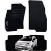 RAEM RICAMBI AUTO Set 4 Tappeti in Moquette Adatti per PUNTO EVO dal 2008 con 2 Attacchi - Compatibli NON Originali, con Bottoni di Fissaggio, con Battitacco cucito e antiscivolo
