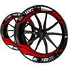 YHYFFSS Adesivi per ruote di moto Adesivi Per Cerchioni Riflettenti Per Mozzo Ruota Anteriore Posteriore Per Moto Per D&UCATI Per Monster Per Multistrada Decalcomanie per cerchi(14)
