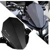 QJY-Motor Part-Store MT09 Parabrezza in Alluminio Cupolino WindShield Per MT-09 MT09 MT 09 2017 2018 2019 2020（Nero）