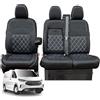 PRIMUS SEAT COVERS Coprisedili per Ford Transit Custom 2024 in poi | Conduttore e passeggero doppio con vassoio ribaltabile | Coprisedili in similpelle per Ford Transit Custom