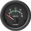 Simoni Racing VM/B Black line Strumento Voltmetro Elettrico, Universale per Auto o Camion, con Display Retroilluminato Led Bianco