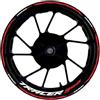 YHGGDN Kit Adesivi Cerchi Adesivi Per Cerchi Moto Per YAMAHA TRACER900 TRACER 900 17 Pollici, Riflettenti, Strisce, Per Mozzi Set di Strisce cerchione Moto(Colore 10)