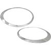 THUJMGH Sopracciglia dei fari delle auto Anello di finitura cromato per faro anteriore adatto per BMW Mini Cooper R56 R55 R57 R58 R59 2007-2015. copertura per sopracciglia cornice per fari sopracciglia