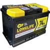 LUBEX LONGLIFE-Batteria per auto 74Ah Dx 640A pronta all'uso Massima qualità e durata