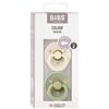 BIBS Set 2 ciucci colour tettarella tonda in gomma naturale 6/18 mesi - colore salvia/avorio - Bibs