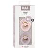 BIBS Set 2 Ciucci Colour Rotondo tettarella in Lattice colore Rosa-Lilla Scuro Size 2 | 6+ mesi - Bibs