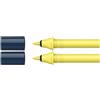 Schneider 040 Paint-It Twinmarker Cartucce (Brush Tip - Pennello, inchiostro a base d'acqua, per l'applicazione su carta, > 95% plastica riciclata), 2 pezzi, giallo 063