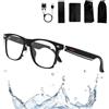 HNTKGME Occhiali Intelligenti Con Canzoni Ascoltabili, Occhiali Da Sole Con Cuffie Wireless Intelligenti, Occhiali Intelligenti Per Uomo, Occhiali Da Sole Intelligenti Con Fotocamera E Bluetooth (B)