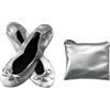 LuoAXINN Scarpe Basse Donna Ballerine Portatili Pieghevoli da Donna Pantofole arrotolabili con Suola Morbida Slip OnComode Scarpe Basse da Viaggio for Matrimonio da Viaggio con borsaScarpe Basse Pieghevoli da