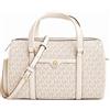 MICHAEL KORS JST TRAVEL BORSA A TRACOLLA MEDIUM DUFFLE A TRACOLLA CREMA CHIARO, Crema chiara., Medium
