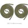sourcing map Cordoncini di ricambio da 134,6 cm, con coulisse, per felpa con cappuccio, con infila-filo, per felpa, pantaloni, giacche, pantaloni, cappelli, cappotti, borse, 2 pezzi, verde scuro