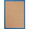 carpetfine Tappeto Sisal Blu 140x200 cm Bordature | Tappeto annodato a mano per soggiorno e camera da letto