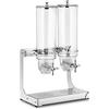 Royal Catering Dispenser per Cereali Distributore di Cereali RCCS-3.5LSS2 (2 x 3,5 litri, 2 contenitori, Acciaio inox)