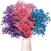 Gipizi Rosa Gypsophila Essiccata, 43cm Naturale Fiori Secchi stabilizzata oltre 3000 Boccioli, Gypsophila Secchi per Matrimonio, Decorazione Della Casa, fai da te e Partito (Rosa-Blu-Viola)