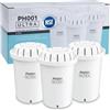 Invigorated Water PH001 - Filtro alcalino di ricambio per brocche e dispenser, certificato NSF, senza BPA, riduce cloro, rame e metalli pesanti, aumenta il pH, 96 galloni/filtro (confezione da 3