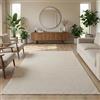 Carpetsale24 Tappeto 240x340 cm Crema Tinta Unita Bouclé Anelli Stile Scandinavo Moderno Morbido Resistente Facile da Pulire Tappeto XL per Soggiorno Sala da Pranzo Camera