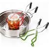 HERCHR Sollevatore per barattoli da 2 pezzi, pinze per inscatolamento in acciaio inossidabile con impugnatura per cucina domestica, 8,9x3,1x2,0 pollici