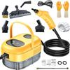 Bekasa Pulitore a vapore da 2500 W, pulitore a vapore portatile, pulitore vapore casa,Steam Cleaner con Serbatoio 1L, 6 velocità +5 accessori,polti vaporella a mano per mobili da Cucina Auto da Bagno
