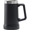 QAZWZG Tazza termica inox da 709 ml for 4 ore ghiacciate, manico di grande capacità, acciaio inossidabile 304 per Caffè(Black)