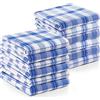 Utopia Towels Asciugamani Utopia - Strofinacci, 38 x 64 cm, Asciugamani da Cucina in Cotone, Set di Strofinacci e Strofinacci Morbidi e Riutilizzabili (Confezione da 12, Blu Bianco