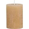 Chic Antique - Candela cilindrica rustica Macon, 100% paraffina, lunga durata, diversi colori e dimensioni (miele, 10 x 7 cm)