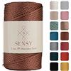 S SENSY Sensy, Cordoncino in poliestere da 5 mm, 95 metri, 100% polipropilene, per macramè, 5 mm, per borse all'uncinetto, macramè, filo all'uncinetto, regalo per maglieria (Rame)
