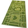 emmevi Tappeto Cucina Antiscivolo Cuori 3D Lavabile Moderno Varie Misure MOD.Clelia Dis.A 57X170 Verde