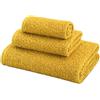 Corredocasa Set 3 Asciugamani Bagno in 100% Spugna di Cotone Qualità Premium, Made in Italy - Viso, Ospite e Telo Doccia - Lavabile in Lavatrice - Hotel, B&B e Palestre - Morbidezza Professionale Giallo
