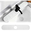 ZHITENG Tappetino Lavello Cucina, 60 x 10 CM Diatomite Tappetino, Bianco | Rubinetto Paraspruzzi Lavello Cucina, Tappeto Lavandino Antiscivolo Per Bottiglie Taglieri Spazzole Piatti Tazze
