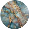 Generico Orologio da Parete, Soggiorno, Cucina, Moderno,Effetto marmo, Base legno, Lavorazione a resina, Numeri a rilievo, Diametro disponibile 40/60/80/100 cm, Made in Italy (galassia, 40)