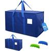 AXAM Borse per Trasloco XL 91 L [LOTTO-02] - Sacchi Portaoggetti Ultra Resistenti con Manici Comfort in Silicone - Alternativa Ecologica ai Cartoni - Pieghevoli, Impermeabili e Impilabili