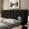 DOSYCOVUR Resistente Copri Testiera Letto Matrimoniale Lavabile,Nero,130cm