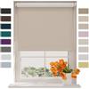 Raamdecoratie DTCH® Tenda a rullo oscurate senza fori 140 x 190 cm (LxA) Beige - 70 x 190 cm (LxH), Misure da 40 a 240 cm di larghezza, tende a rullo per finestre senza forare, Tenda oscurante