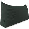 POKAR Cuscino da Lettura 120x50x20 cm | Cuscino Schienale Divano in Velluto Corduroy con Appoggio Schiena Grande | Cuscino Triangolare Cuneo Testata Letto | Certificato Oeko Tex 100 | Verde bottiglia
