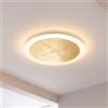 Licht-Erlebnisse Lampada a soffitto LED nera e dorata dimmerabile a tre livelli in alluminio per soggiorno e camera da letto luce neutra 3500 K 1210 lm Ø30 cm design moderno