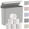 Lifewit Contenitore Carta Igienica con Coperchio, Cesto Porta Carta Igienica Pieghevole, Cestino Porta Carta Igienica Impermeabile, Salvaspazio Bagno, 9-12 Rotoli, Grigio, 22L