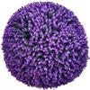 EIOLWJIEO Palla topiaria Artificiale dall'aspetto Realistico con Bassa Manutenzione Ampia Applicazione Palline Decorative in plastica Finta bosso, Viola Blu 30 cm