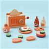Tostapane Giocattolo in Legno Accessori Realistici Set Tostapane Colazione