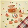 Tostapane Giocattolo in Legno Educativo Set Tostapane Colazione Sicuro Al Tatto