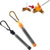 ieron Soffietto a soffietto portatile, in acciaio inox, telescopico, con fibbia, per camino, barbecue, campeggio, esterni, 2 pezzi