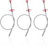 NYGGTYK 3 artiglieri, asta telescopica automatica a molla, pinza elastica flessibile, canale, gancio per la pulizia dei tubi, strumento di presa da 60 cm, presa di scarico