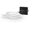 Garza - Striscia LED solare 5M, illuminazione decorativa per giardini e terrazze, luce calda 3000 K, ricarica solare e USB-C, sensore crepuscolare, impermeabile IP44, 8 modalità di illuminazione con